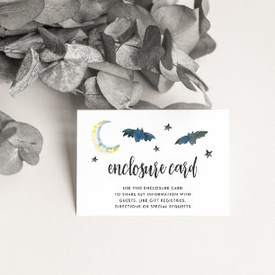 Cartão De Informações Chá de fraldas de Halloween