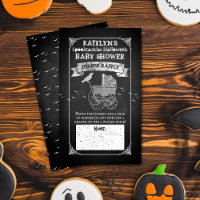 Chá de fraldas de Halloween do Vintage Stroller