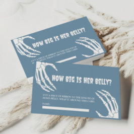 Cartão De Informações Chá de fraldas De Halloween Qual É O Tamanho Do Se