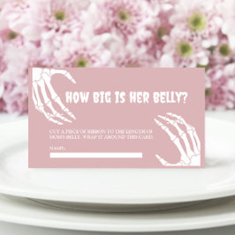 Cartão De Informações Chá de fraldas De Halloween Qual É O Tamanho Do Se