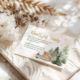 Cartão De Informações Chá de fraldas de inverno para veados russos frios