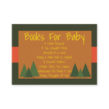 Chá de fraldas De Madeira Traz Um Livro