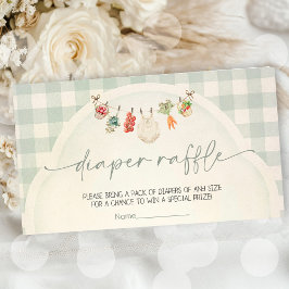 Cartão De Informações Chá de fraldas De Mercado Para Criadores De Bebês