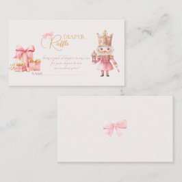 Cartão De Informações Chá de fraldas de Natal Fralda do Quebra-Nozes Raf