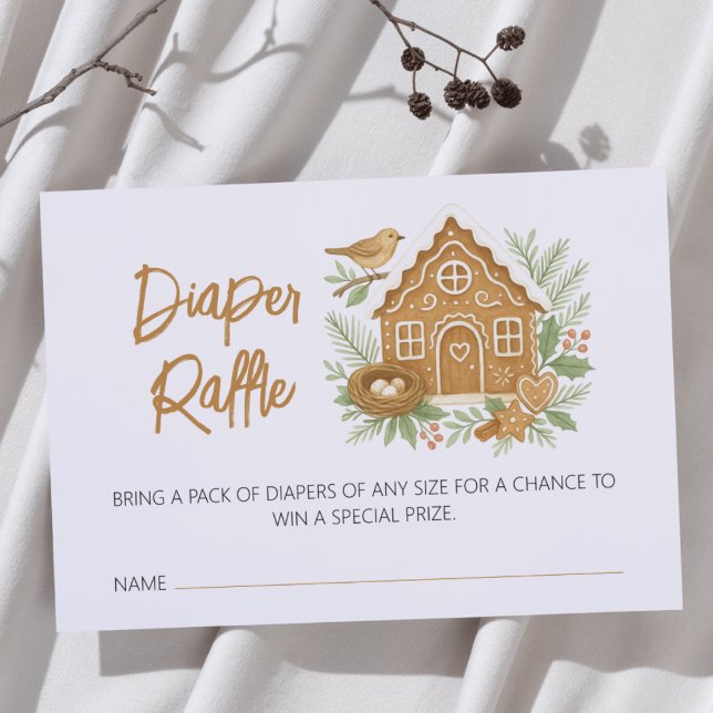 Cartão De Informações Chá de fraldas de nidificação de inverno de algodã (Criador carregado)