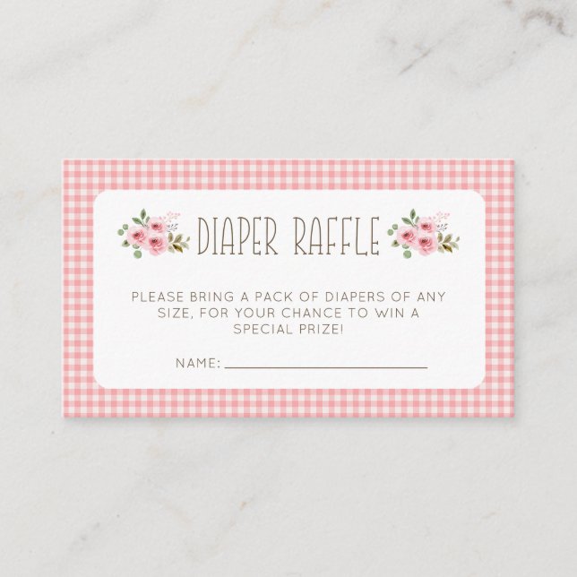 Cartão De Informações Chá de fraldas de Quintal de Cadeias Aquáticas (Frente)