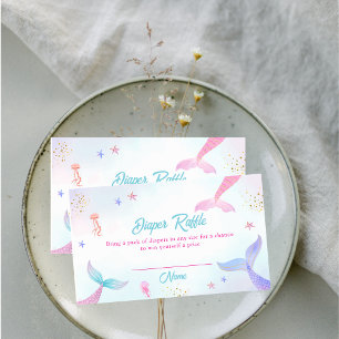 Cartão De Informações Chá de fraldas de Raffle, Fralda de granizo de ver