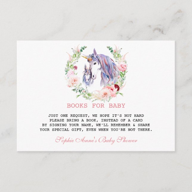 Cartão De Informações Chá de fraldas de Sangue das Flores de Jardim (Frente)