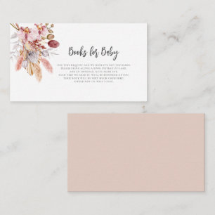 Cartão De Informações Chá de fraldas de Solicitação de Livro de Grass Pa