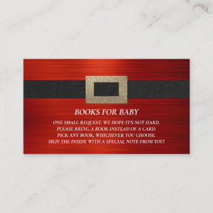 Cartão De Informações Chá de fraldas de Solicitação de Livro Inserir Pap