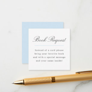 Cartão De Informações Chá de fraldas de Solicitação do Livro do Grande M