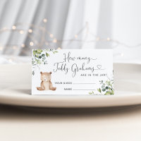 Chá de fraldas do urso, adivinha quantas tartes de