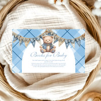 Chá de fraldas do Urso Vermelho Moderno Denim Tedd