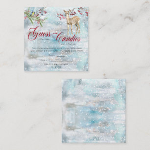 Cartão De Informações Chá de fraldas do Woodland Boy adivinha canções no