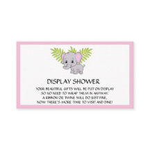 Chá de fraldas Elefante - Chá Rosa