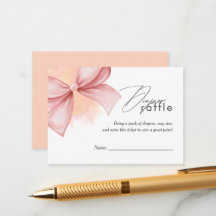 Chá de fraldas Elegante moderno coquette rosa