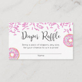Cartão De Informações chá de fraldas, fralda cor-de-rosa