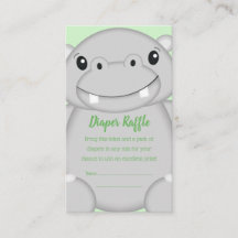 Chá de fraldas Hippo Verde