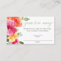 Chá de fraldas rosa-laranja de pénia adivinha quan