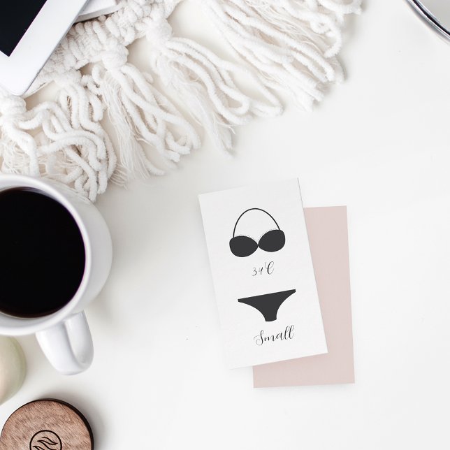 Cartão De Informações Chá de Lingerie de caligrafia elegante (Criador carregado)