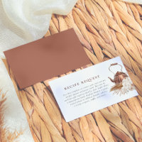 Chá de Noiva Boho Pampas Terracotta Editável