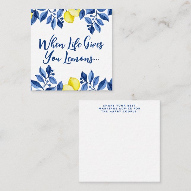 Cartão De Informações Chá de Noiva: Ela Encontrou Seu Amor  (Frente/Verso)