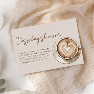 Cartão De Informações Chá de Noiva Love is Brewing Exposição