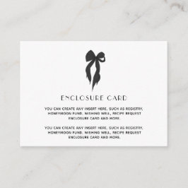 Cartão De Informações Chá de panela Arco preto Elegante