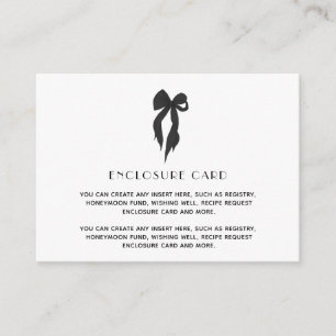 Cartão De Informações Chá de panela Arco preto Elegante