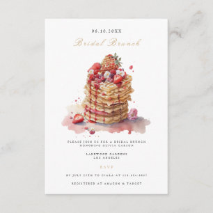 Cartão De Informações Chá de panela Bridal Bridal Elegante