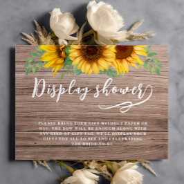 Cartão De Informações Chá de panela de Chá de girassol russo