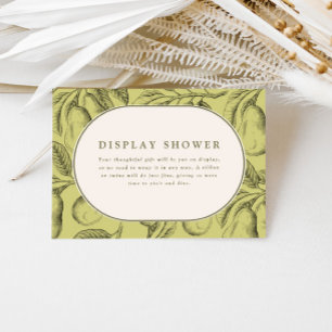 Cartão De Informações Chá de panela de Pear de Imagem Perfeita