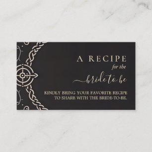 Cartão De Informações Chá de panela de Pergaminho Medieval Nórdico Celta