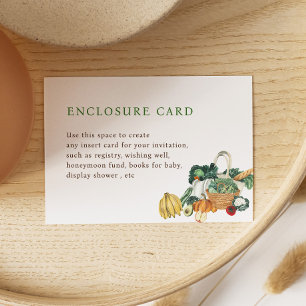 Cartão De Informações Chá de panela de Tema do Mercado de Agricultores P