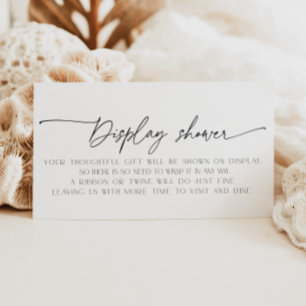 Cartão De Informações Chá de panela do Chá de exibição minimalista