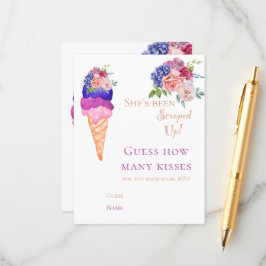 Cartão De Informações Chá de panela Engraçado de Sorvete de Jogo Enjoso