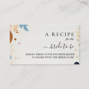 Cartão De Informações Chá de panela Glam Bright Pastel Glitter