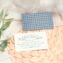 Cartão De Informações Chá de panela Ilustrado Desenhado à Mão Branca