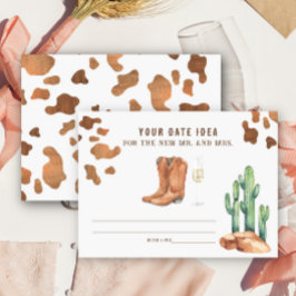 Cartão De Informações Chá de panela Ocidental Ideias noturnas Data jar