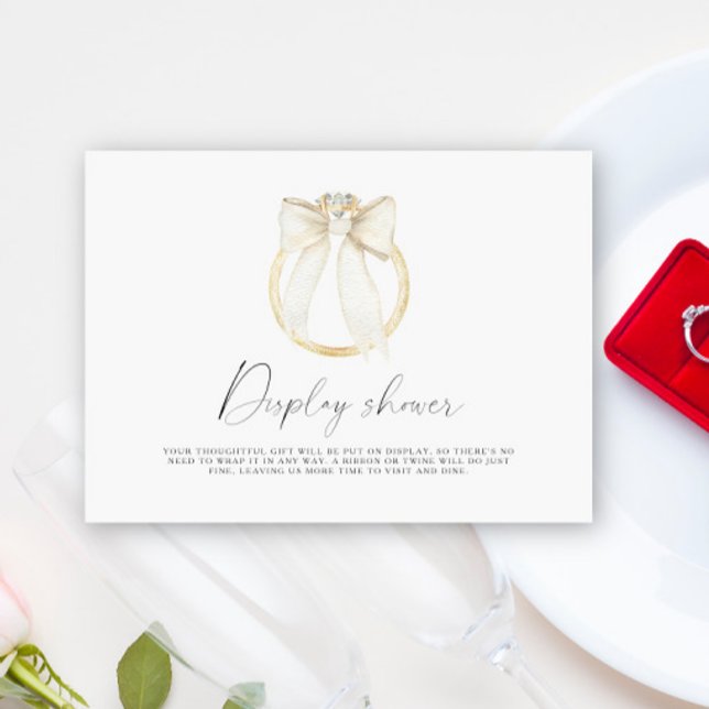 Cartão De Informações Chá do chá de panela do Anel (Criador carregado)