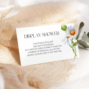 Cartão De Informações Chá Mínimo de Exposição de Margarida de Água