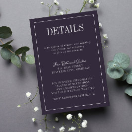 Cartão De Informações Charlotte | Cores Curadas | Detalhes