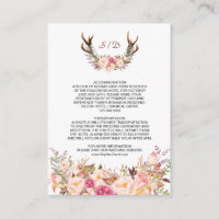 Charm Pink Blush Floral Antlers Niveladores