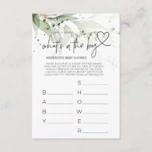 Cartão De Informações Chás de fraldas Jogos com placa de Chá de fraldas