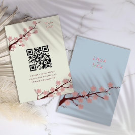 Cartão De Informações Cherry Blossom Themed Wedding