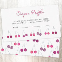 Cherry Chá de fraldas Raffle