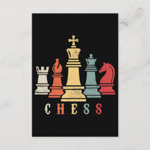 Cartão De Informações Chess Lover  Presente do Xadrez Set Checkmate