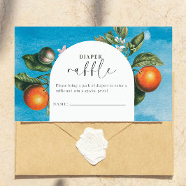 Cartão De Informações Chic Baby in Bloom Baby Shower |Arch Diaper Raffle