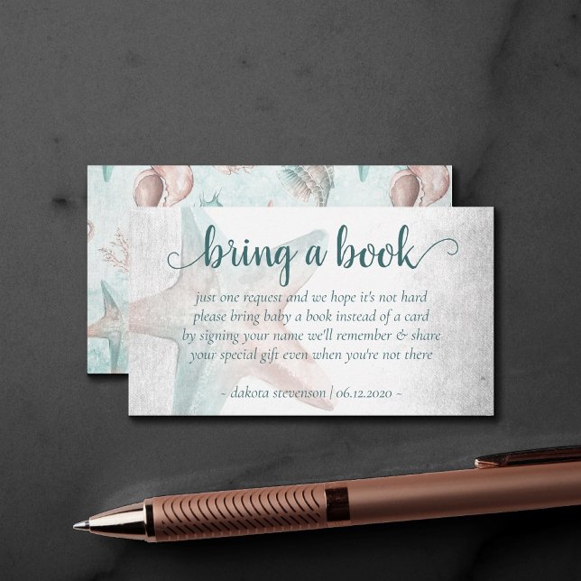 Cartão De Informações Chic costal | Fécula de cobre lacrimogêneo Traga u (Criador carregado)