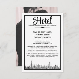 Cartão De Informações Chicago Skyline